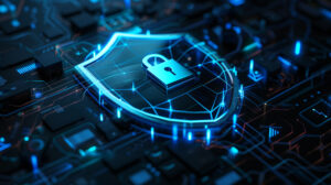 Infographic showing 7 common cybersecurity mistakes that put US small businesses at risk